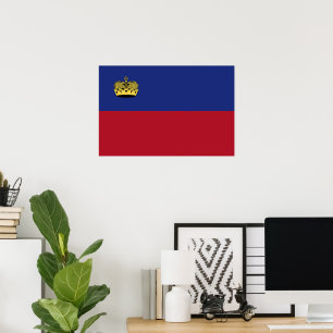 Liechtenstein flag poster