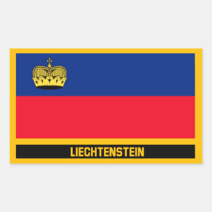 Liechtenstein Flag Rectangular Sticker
