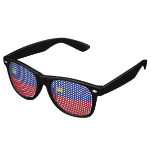 Liechtenstein flag retro sunglasses