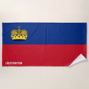 Liechtenstein Flag Splendid Patriotic Beach Towel