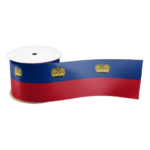 Liechtenstein Flag & travel, holiday /sports Satin Ribbon