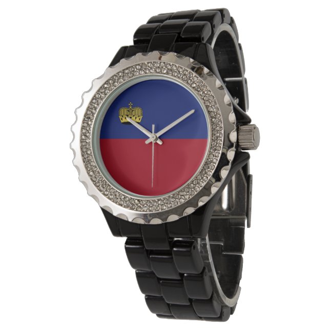 Liechtenstein flag watch (Angled)
