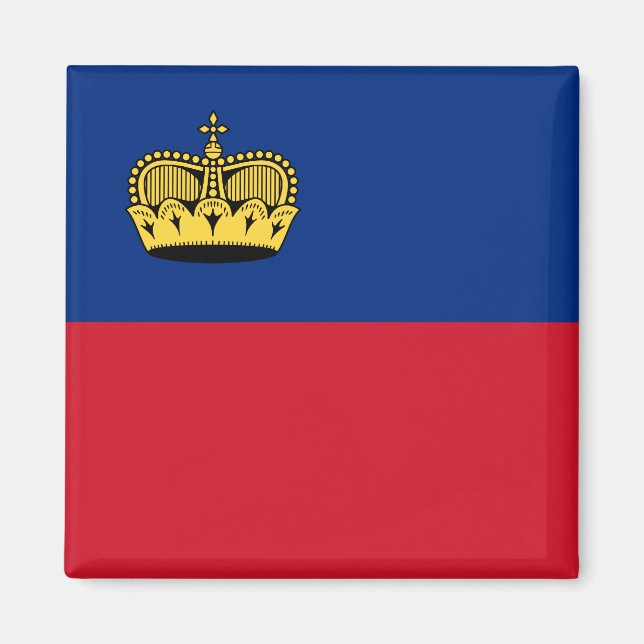 Liechtenstein, Libya flag Magnet (Front)