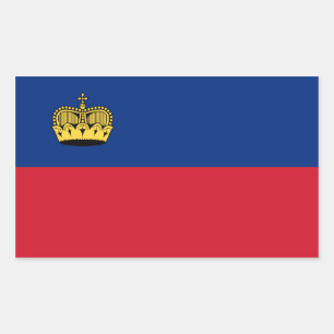 Liechtenstein/Liechtensteiner Flag Rectangular Sticker