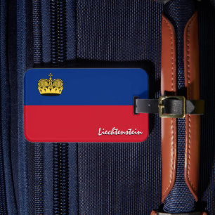 Liechtenstein Luggage Tags, patriotic Flag Tag