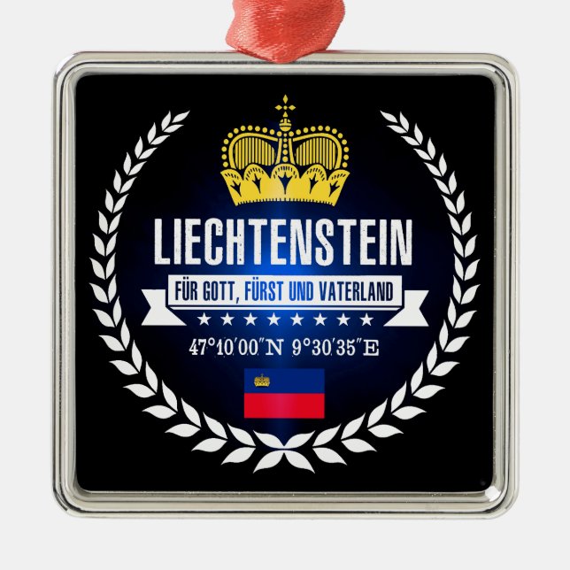 Liechtenstein Metal Ornament (Front)