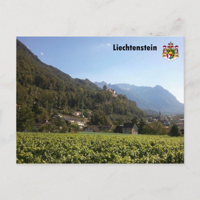 Liechtenstein mit Wappen / Liechtenstein with Coat Postcard (Front)