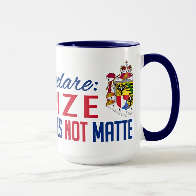 Liechtenstein mug - choose style, colour (Right)