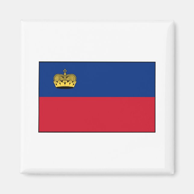 Liechtenstein National Flag Magnet (Front)