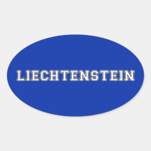 Liechtenstein Oval Sticker