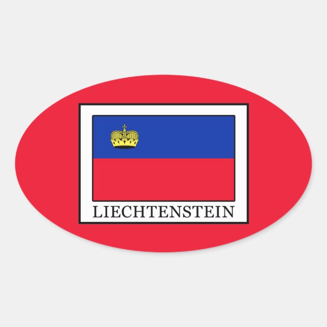 Liechtenstein Oval Sticker (Front)