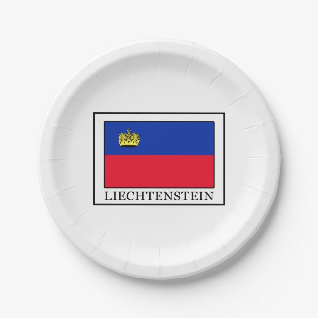 Liechtenstein Paper Plate (Front)