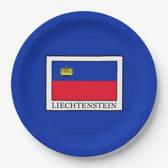 Liechtenstein Paper Plate (Front)