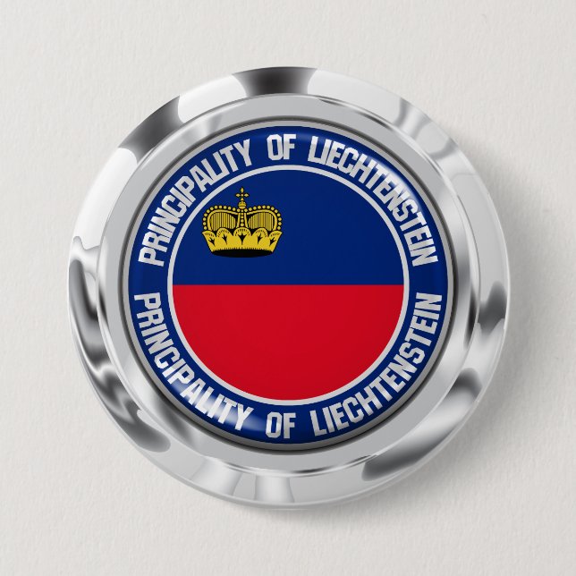 Liechtenstein Round Emblem 7.5 Cm Round Badge (Front)
