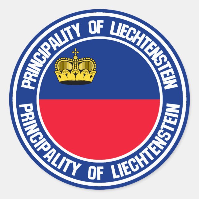 Liechtenstein Round Emblem Classic Round Sticker (Front)