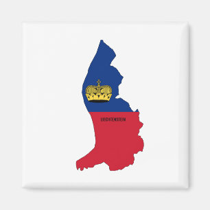 Liechtenstein silhouette magnet