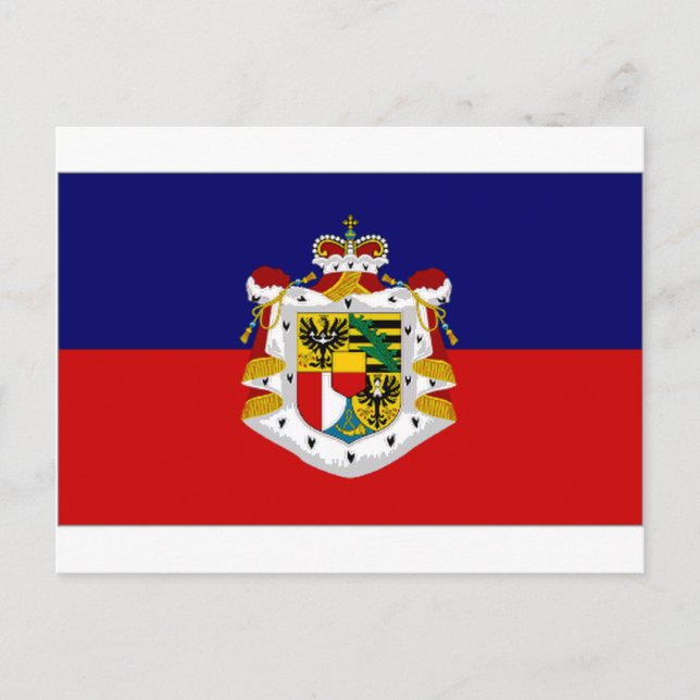 Liechtenstein State Flag Postcard (Front)