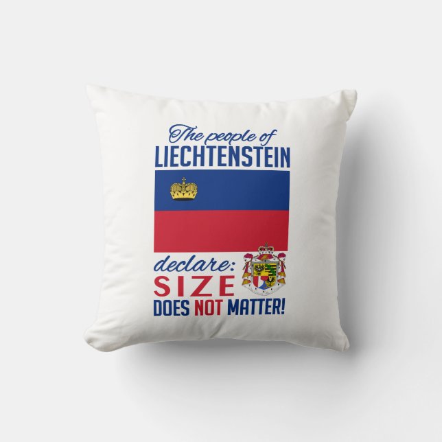Liechtenstein throw pillow (Front)