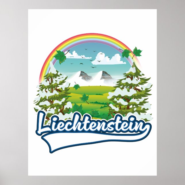 Liechtenstein Travel logo Poster (Front)