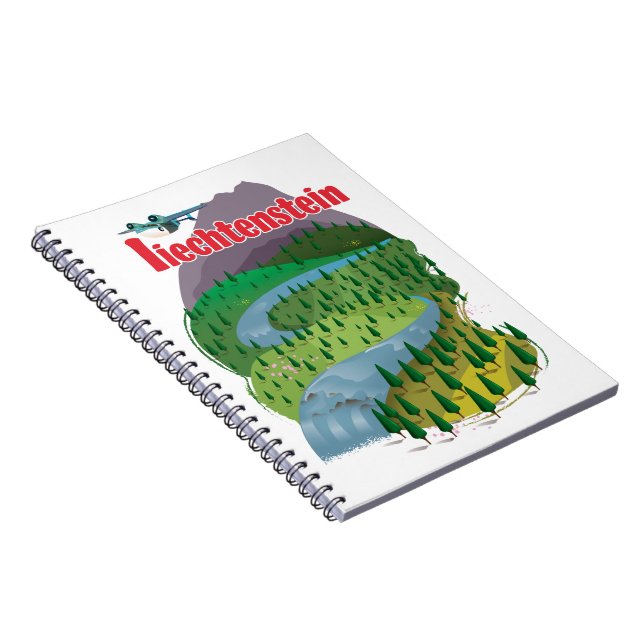 liechtenstein Travel poster Notebook (Right Side)