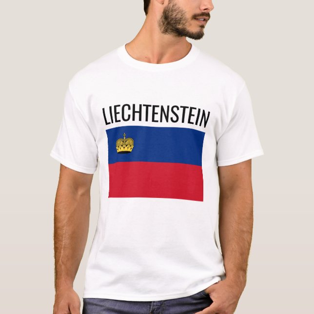 Liechtenstein // World Country National Flag T-Shirt (Front)