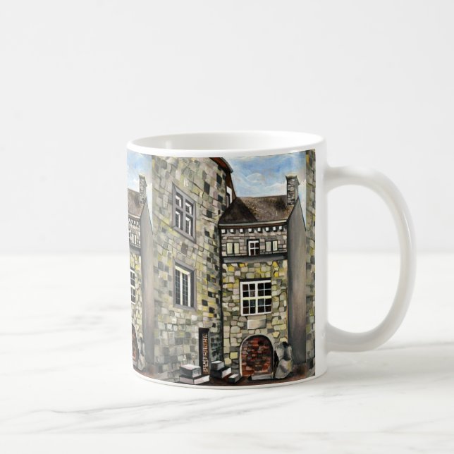 Liege, A Surreal Dreamscape Stone Castle Coffee Mug (Right)