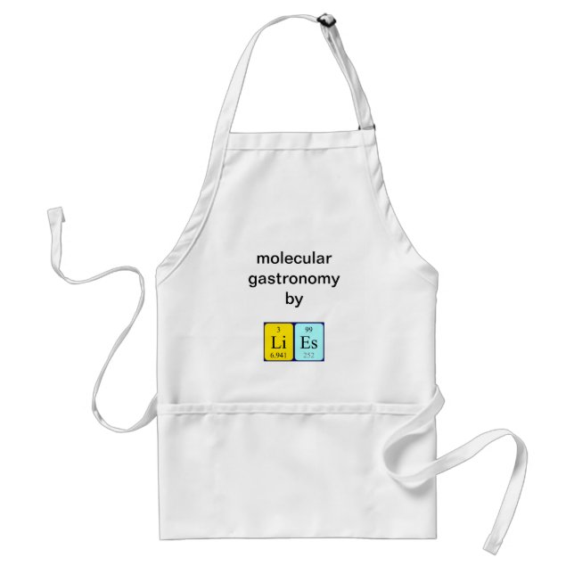 Lies periodic table name apron (Front)
