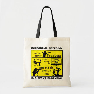 Lies vs Freedom tote Bag