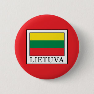Lietuva 6 Cm Round Badge