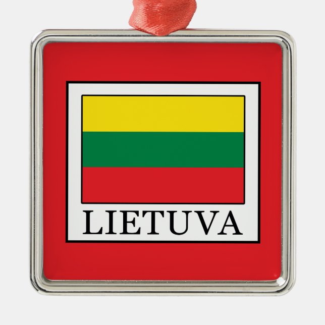 Lietuva Metal Tree Decoration (Front)