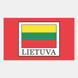 Lietuva Rectangular Sticker