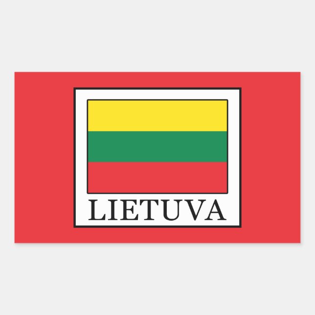 Lietuva Rectangular Sticker (Front)