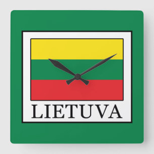Lietuva Square Wall Clock