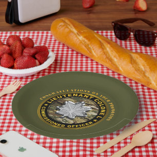 Lieutenant Colonel LTC Promotion Paper Plate
