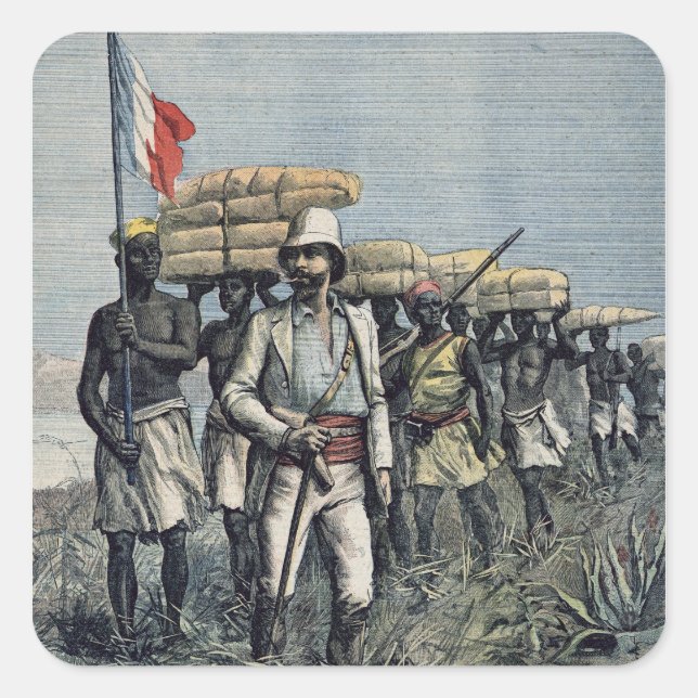 Lieutenant Mizon  on his 1892 Mission Square Sticker (Front)