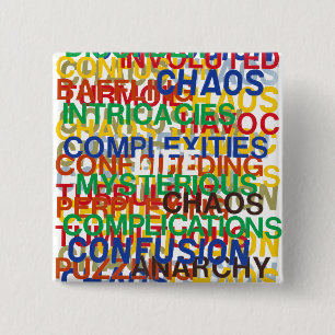 Life 15 Cm Square Badge