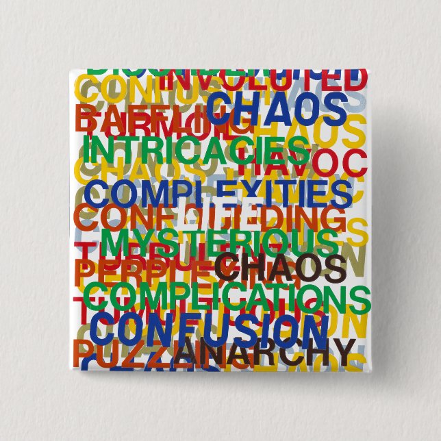 Life 15 Cm Square Badge (Front)