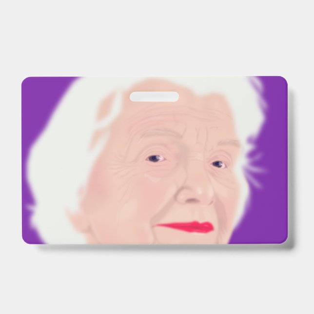 Life 15 Old Woman ID Badge (Front)