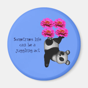 Life A Juggling Act Panda Inspirational Magnet