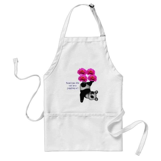 Life A Juggling Act Panda Inspirational  Standard Apron (Front)