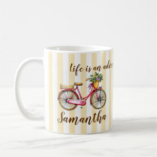 Life Adventure Bicycle Custom Coffee Mug