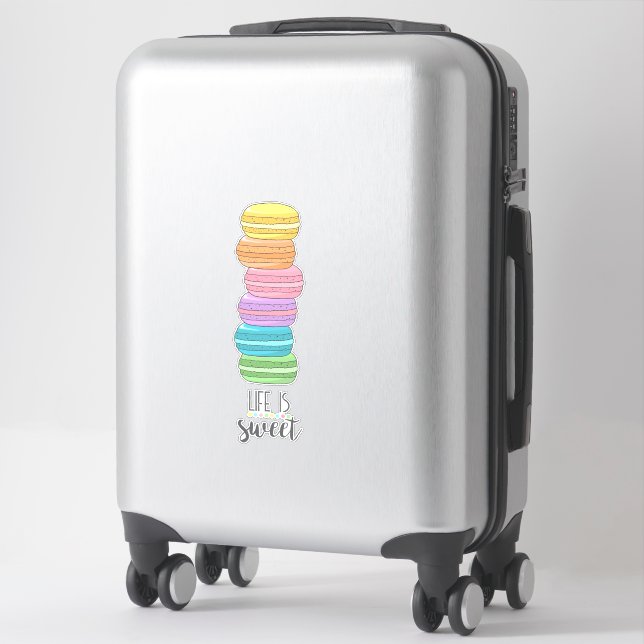 Life Affirmation Motivational Sweet Macarons (Suitcase)
