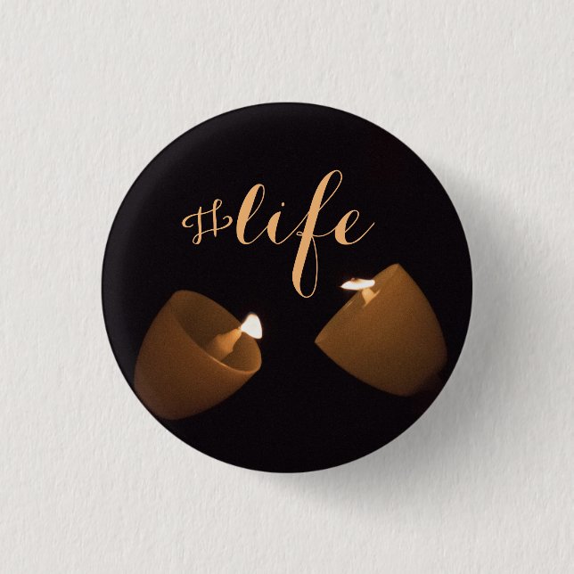 "#Life" Affirming Button for Suicide Prevention (Front)