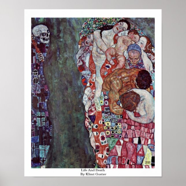 Life And Death By Klimt Gustav Poster (Front)