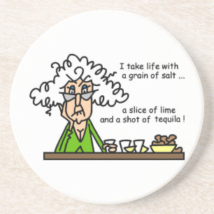 Life and Tequila Humour Coaster