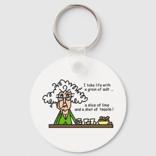 Life and Tequila Humour Key Ring