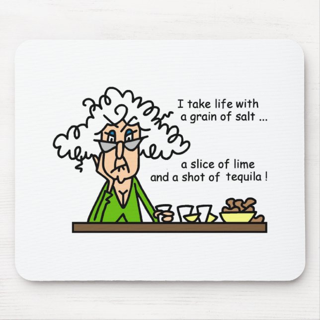 Life and Tequila Humour Mouse Pad (Front)