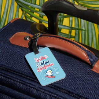 │Life and waves are surfed Luggage Tag