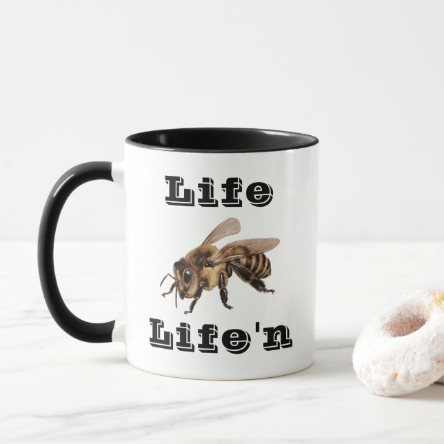 "Life B Life"n" Mug (With Donut)