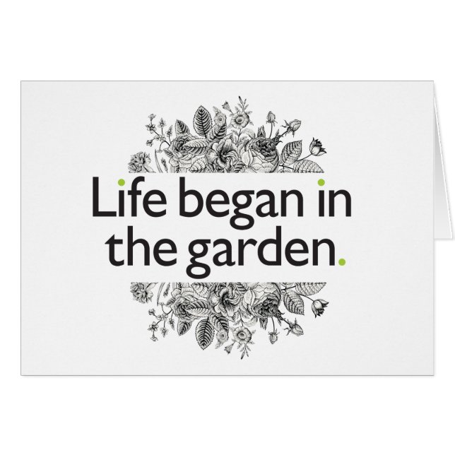 Life Began in the Garden (Front Horizontal)